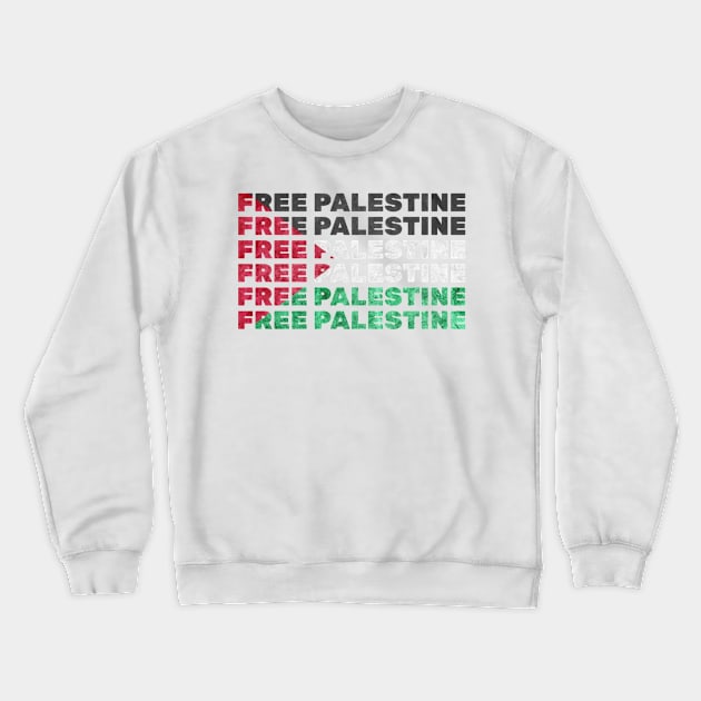 Free Palestine Support Palestine Crewneck Sweatshirt by TikaNysden